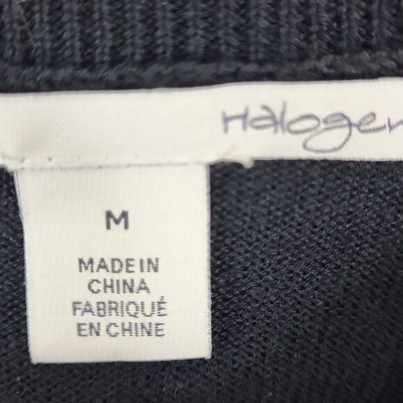 Halogen OUI? Black Long Sleeve Blouse. Size M - Picture 4 of 7